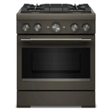 30-Inch 4 Burner Commercial-Style Dual Fuel Range with No Preheat Air Fry Mode - (KFDS930SBE)