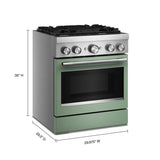 30-Inch 4 Burner Commercial-Style Dual Fuel Range with No Preheat Air Fry Mode - (KFDS930SDC)