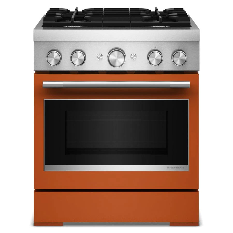 30-Inch 4 Burner Commercial-Style Dual Fuel Range with No Preheat Air Fry Mode - (KFDS930SSC)