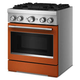 30-Inch 4 Burner Commercial-Style Dual Fuel Range with No Preheat Air Fry Mode - (KFDS930SSC)