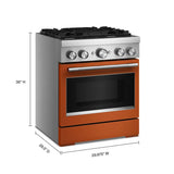 30-Inch 4 Burner Commercial-Style Dual Fuel Range with No Preheat Air Fry Mode - (KFDS930SSC)