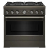 36-Inch 6 Burner Commercial-Style Dual Fuel Range with No Preheat Air Fry Mode - (KFDS936SBE)