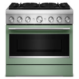 36-Inch 6 Burner Commercial-Style Dual Fuel Range with No Preheat Air Fry Mode - (KFDS936SDC)