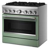 36-Inch 6 Burner Commercial-Style Dual Fuel Range with No Preheat Air Fry Mode - (KFDS936SDC)