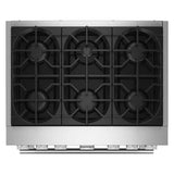 36-Inch 6 Burner Commercial-Style Dual Fuel Range with No Preheat Air Fry Mode - (KFDS936SDC)