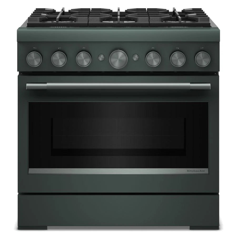 36-Inch 6 Burner Commercial-Style Dual Fuel Range with No Preheat Air Fry Mode - (KFDS936SJP)