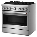 36-Inch 6 Burner Commercial-Style Dual Fuel Range with No Preheat Air Fry Mode - (KFDS936SSS)