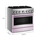 36-Inch 6 Burner Commercial-Style Dual Fuel Range with No Preheat Air Fry Mode - (KFDS936SWF)