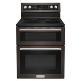 30-Inch 5 Burner Electric Double Oven Convection Range - (KFED500EBS) - KITCHENAID