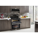 30-Inch 5 Burner Electric Double Oven Convection Range - (KFED500EBS) - KITCHENAID