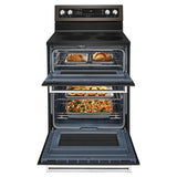 30-Inch 5 Burner Electric Double Oven Convection Range - (KFED500EBS) - KITCHENAID