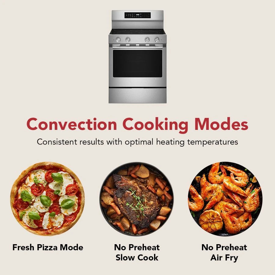 30" Smooth Surface Freestanding Electric Range with Convection Oven - (KFES530SPS)