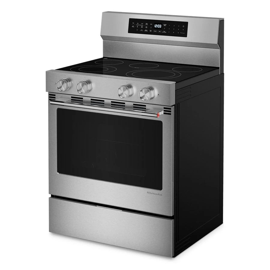 30" Smooth Surface Freestanding Electric Range with Convection Oven - (KFES530SPS)