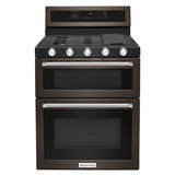 30-Inch 5 Burner Gas Double Oven Convection Range - (KFGD500EBS) - KITCHENAID