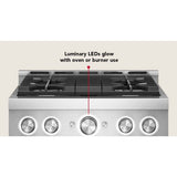 KitchenAid® 30-Inch 4 Burner Commercial-Style Gas Range with No Preheat Air Fry Mode - (KFGS930SSS)