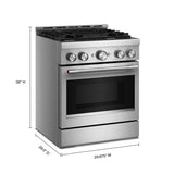 KitchenAid® 30-Inch 4 Burner Commercial-Style Gas Range with No Preheat Air Fry Mode - (KFGS930SSS)