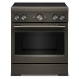 30-Inch 4-Element Induction Freestanding Commercial-Style Range with Air Fry - (KFIS930SBE)