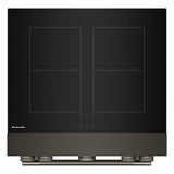 30-Inch 4-Element Induction Freestanding Commercial-Style Range with Air Fry - (KFIS930SBE)