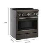 30-Inch 4-Element Induction Freestanding Commercial-Style Range with Air Fry - (KFIS930SBE)