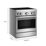 30-Inch 4-Element Induction Freestanding Commercial-Style Range with Air Fry - (KFIS930SSS)