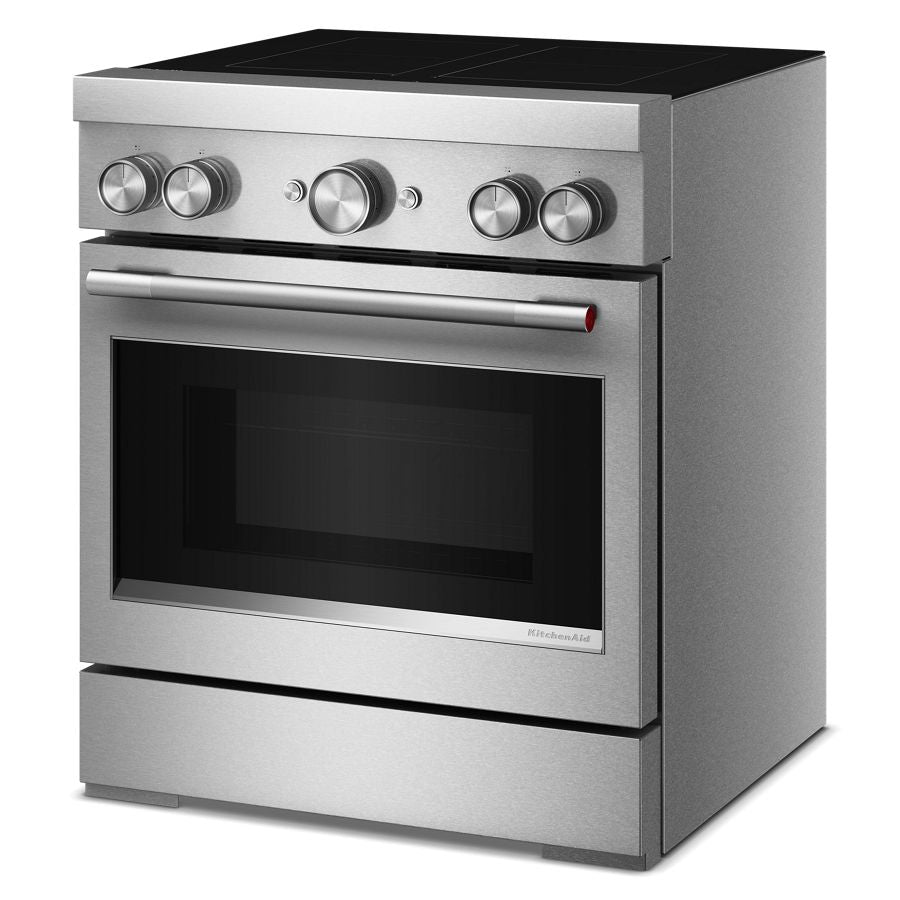 30-Inch 4-Element Induction Freestanding Commercial-Style Range with Air Fry - (KFIS930SSS)