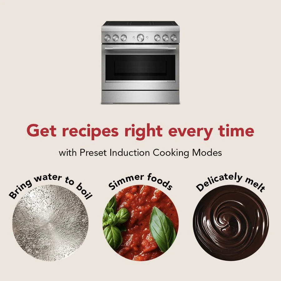36-Inch 6-Element Induction Freestanding Commercial-Style Range with Air Fry - (KFIS936SSS)