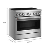 36-Inch 6-Element Induction Freestanding Commercial-Style Range with Air Fry - (KFIS936SSS)