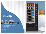 Refrigerated Snack and Drink Vending Machine with 36 Slots with Bill and Coin Acceptor in Black (KM-VMR-30-BC)