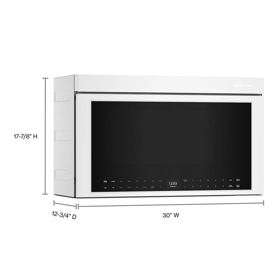 KitchenAid?? Multifunction Over-the-Range Oven with Flush Built-In Design - (KMMF530PWH)