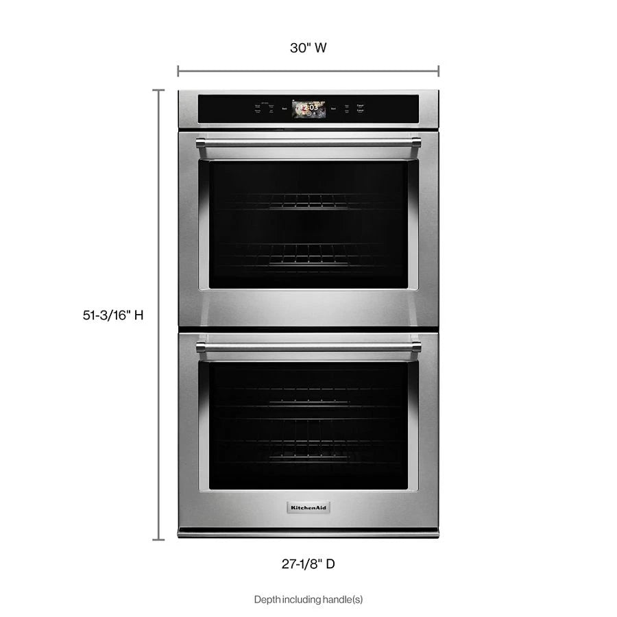 Smart Oven+ 30" Double Oven with Powered Attachments - (KODE900HSS) - KITCHENAID