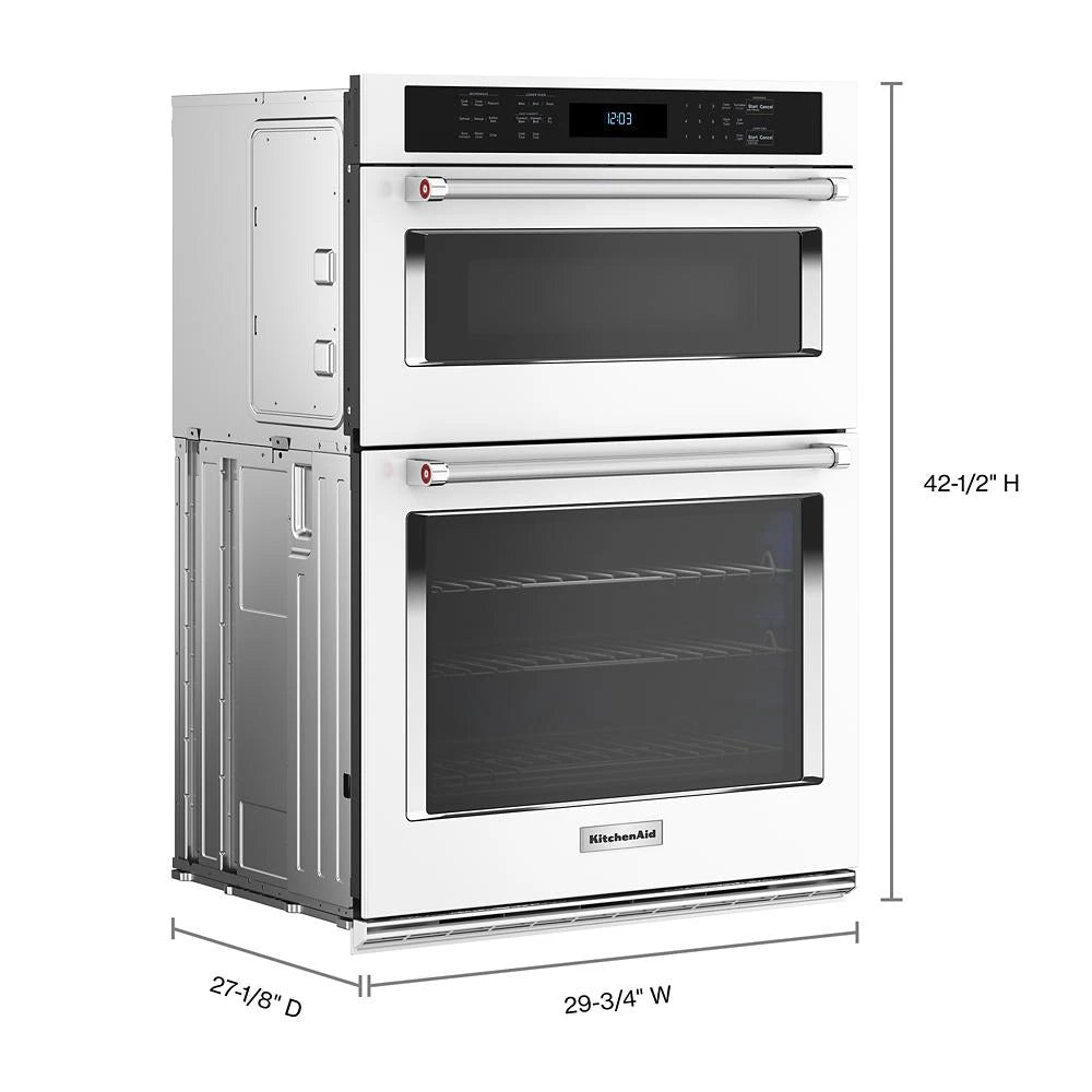 KitchenAid?? 30" Combination Microwave Wall Ovens with Air Fry Mode. - (KOEC530PWH)