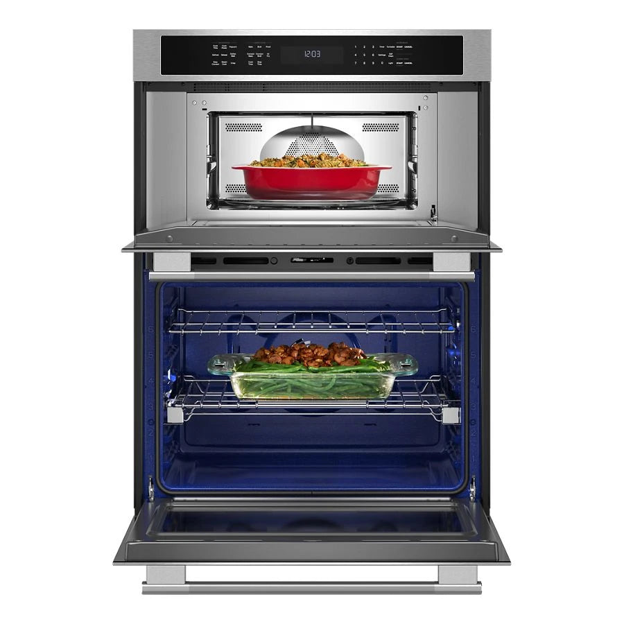 30-inch Electric Combo Wall Oven with No Preheat Air Fry Mode - PrintShield™ Finish - (KOEC530SPS)