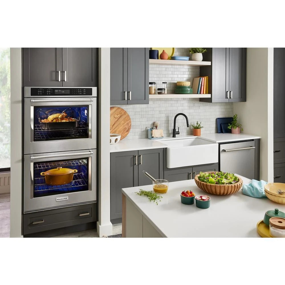 KitchenAid?? 30" Double Wall Ovens with Air Fry Mode - (KOED530PPS)