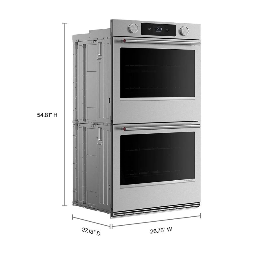 27-inch Smart Electric Double Wall Oven with Assisted Cooking Modes - PrintShield™ Finish - (KOED727SPS)