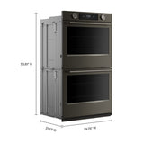 KitchenAid KOED730SBE double wall oven - dimensions