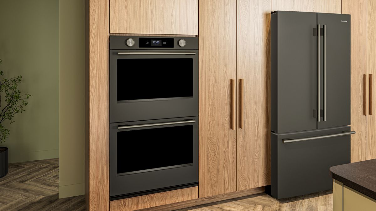 KitchenAid KOED730SBE double wall oven - lifestyle set