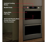 KitchenAid KOED730SBE double wall oven - feature infographic