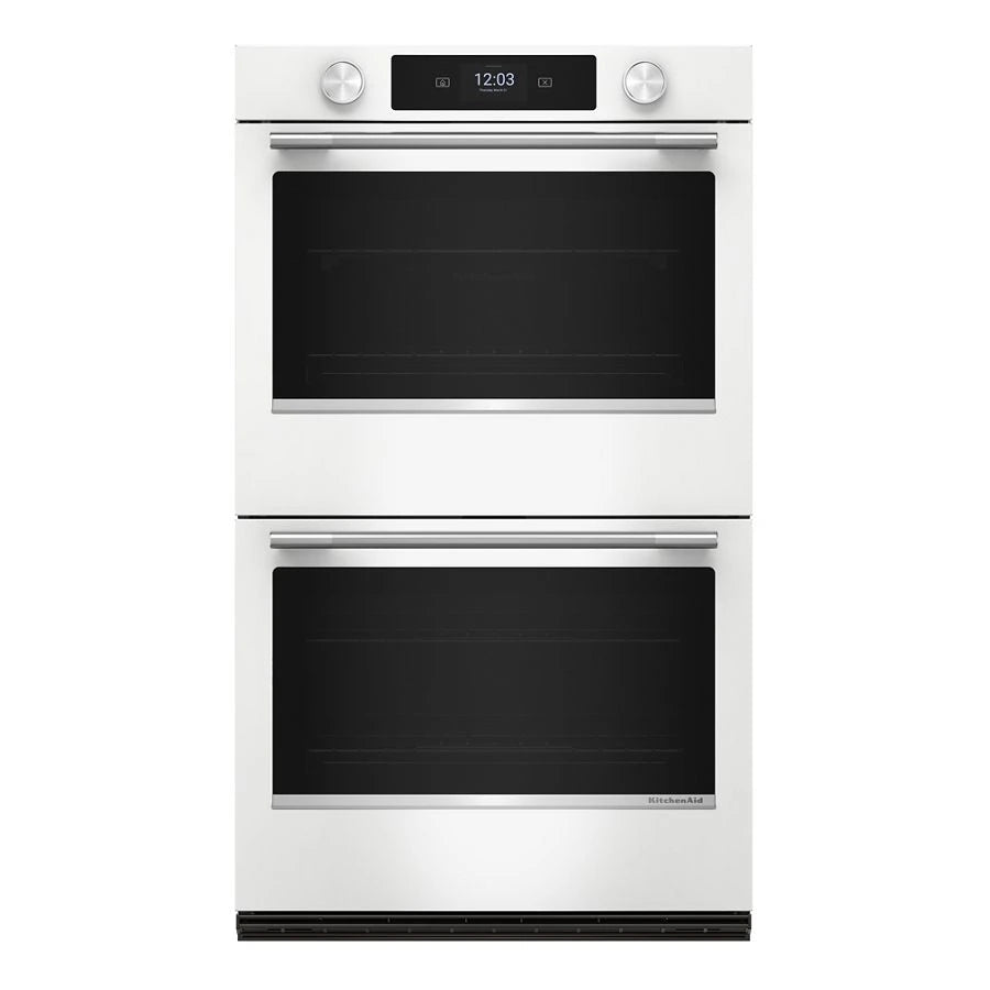 30-inch Smart Electric Double Wall Oven with Assisted Cooking Modes - White - (KOED730SWH)