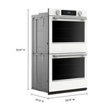 30-inch Smart Electric Double Wall Oven with Assisted Cooking Modes - White - (KOED730SWH)