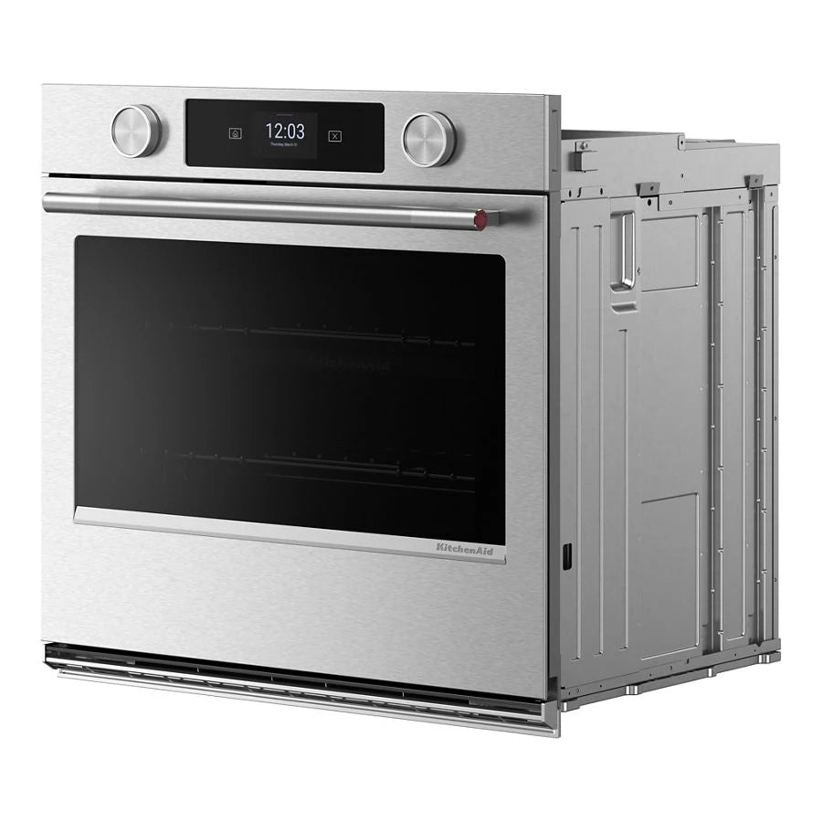 27-inch Smart Electric Single Wall Oven with Assisted Cooking Modes - PrintShield™ Finish - (KOES727SPS)