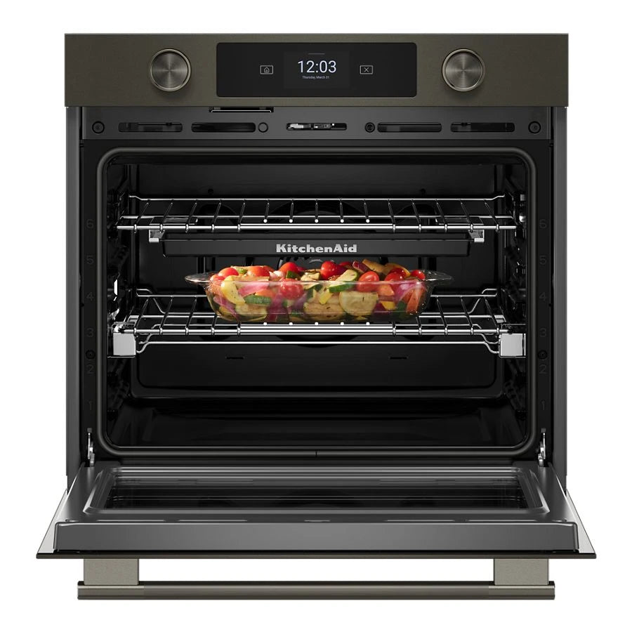 30-inch Smart Electric Single Wall Oven with Assisted Cooking Modes - Black Ore - (KOES730SBE)