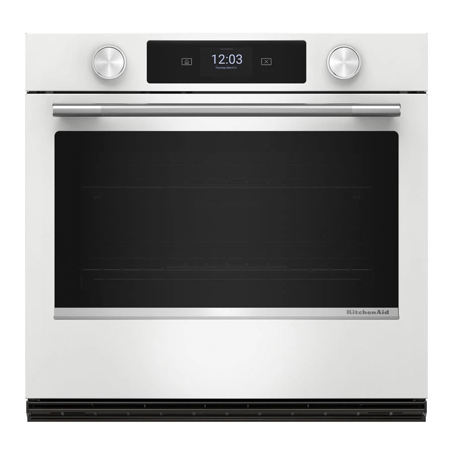 30-inch Smart Electric Single Wall Oven with Assisted Cooking Modes - White - (KOES730SWH)