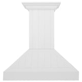ZLINE 30 in. Wooden Wall Mount Range Hood in Shiplap Bright White Finish (KPWW-30) - (KPWW30) -