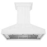 ZLINE 30 in. Wooden Wall Mount Range Hood in Shiplap Bright White Finish (KPWW-30) - (KPWW30) -