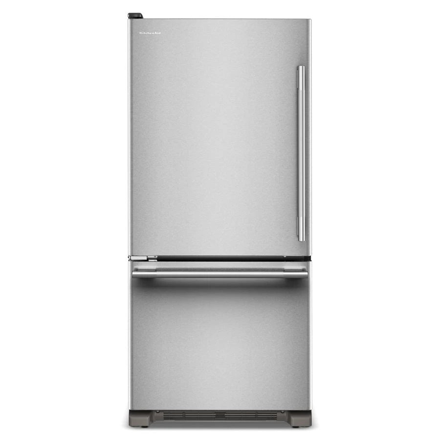 19 Cu. Ft. 30-Inch Standard-Depth Bottom Mount Refrigerator with Left Door Swing - (KRBL130SPS)