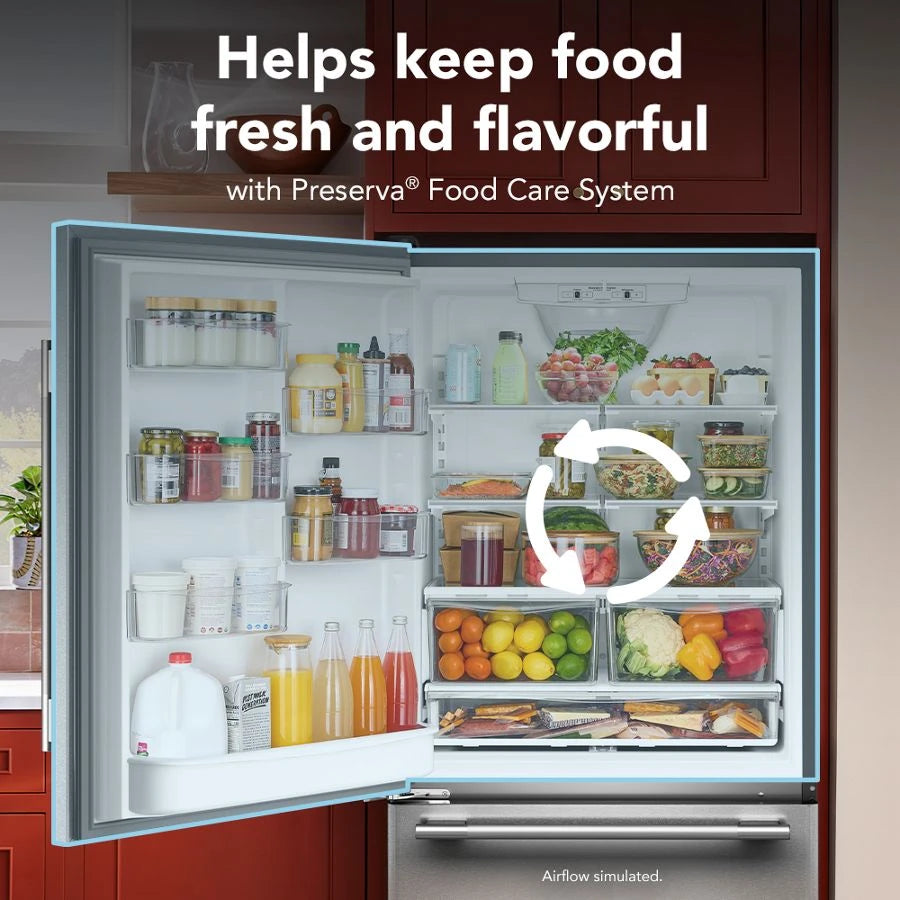 22 Cu. Ft. 33-Inch Standard-Depth Bottom Mount Refrigerator with Left Door Swing - (KRBL133SPS)