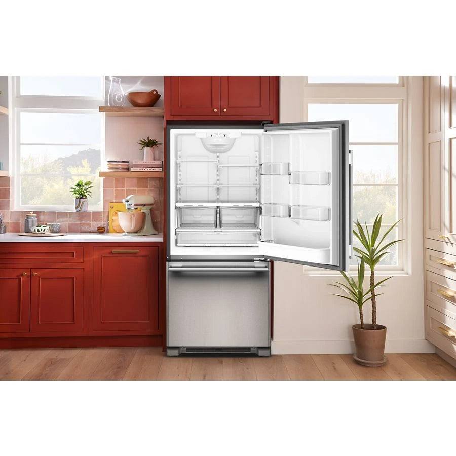 19 Cu. Ft. 30-Inch Standard-Depth Bottom Mount Refrigerator with Right Door Swing - (KRBR130SPS)