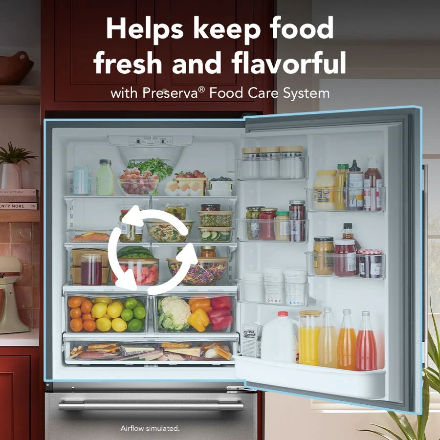 22 Cu. Ft. 33-Inch Standard-Depth Bottom Mount Refrigerator with Right Door Swing - (KRBR133SPS)
