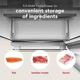 22 Cu. Ft. 33-Inch Standard-Depth Bottom Mount Refrigerator with Right Door Swing - (KRBR133SPS)