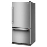 22 Cu. Ft. 33-Inch Standard-Depth Bottom Mount Refrigerator with Right Door Swing - (KRBR133SPS)